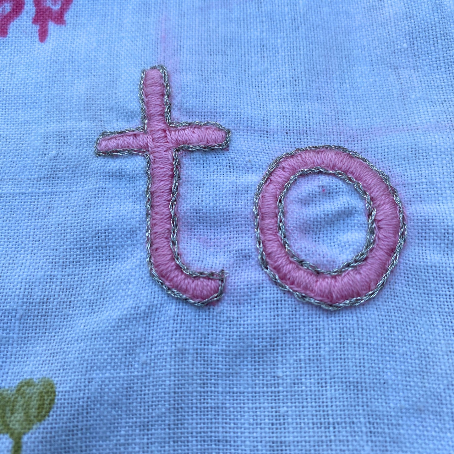 Olemassa oleminen - embroidery work