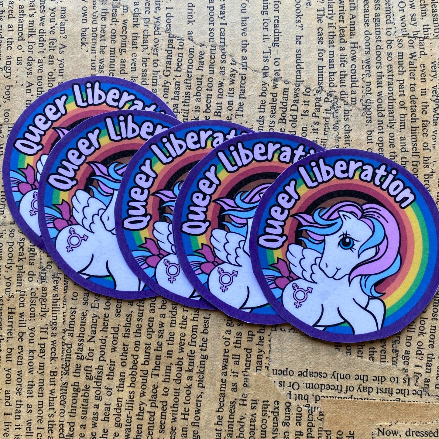 Queer Liberation Poni - Paperitarra
