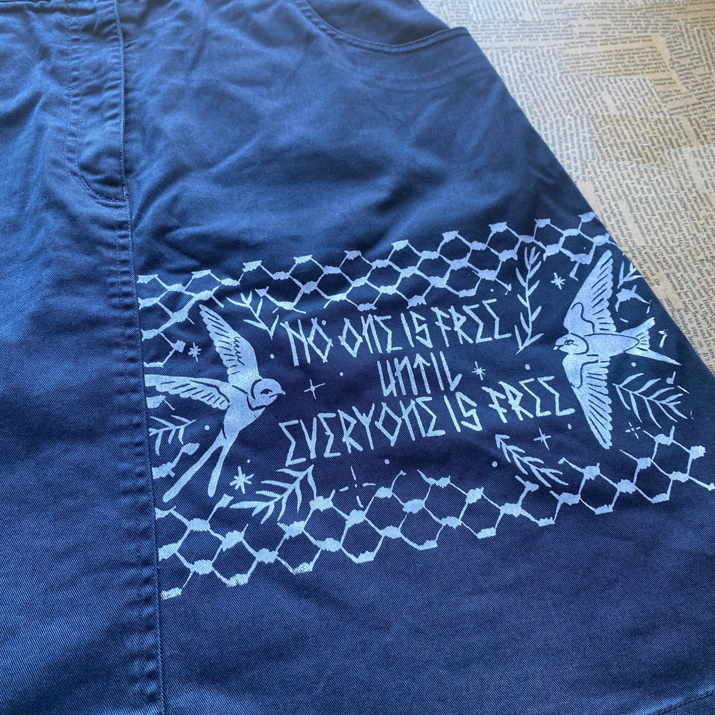 No one is free until everyone is free - Skirt, size S