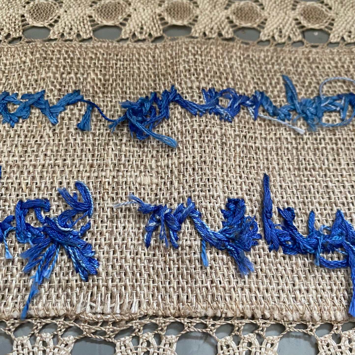 Recovery requires sharing a secret - embroidery work