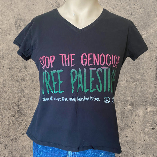 Free Palestine - XL kokoinen t-paita