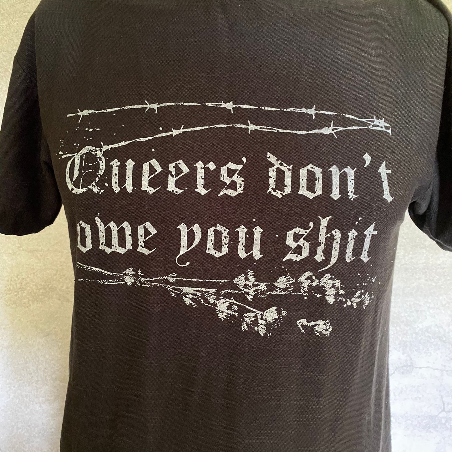 Queers don't owe you shit - M size t-shirt dress